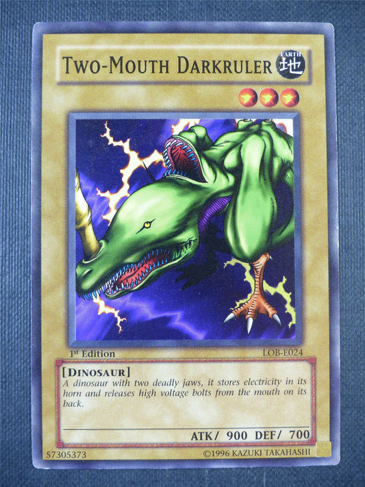 Two-Mouthed Darkruler LOB - 1st ed Yugioh Card #8E7