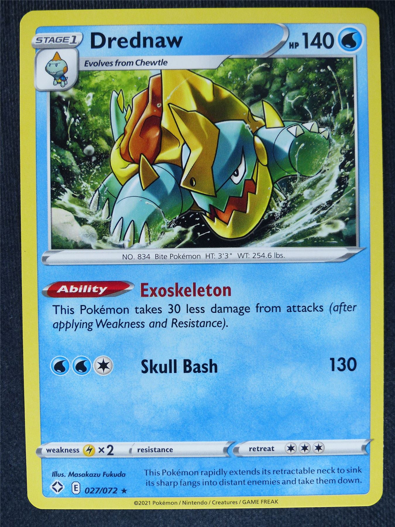 Drednaw 027/072 Mint - Pokemon Cards #2Q