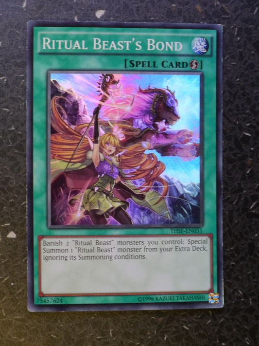 Yugioh Cards: RITUAL BEASTS BOND THSF SUPER RARE # 3J23