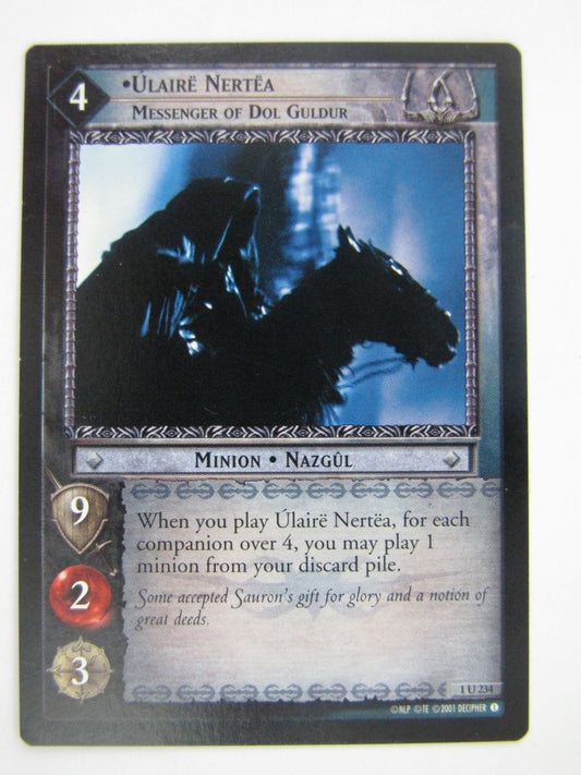 LOTR Cards: ULAIRE NERTEA 1 U 234 # 9E44