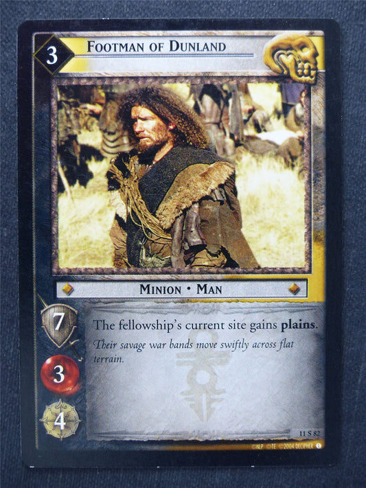 Footman of Dunland 11 S 82 - LotR Cards #TN