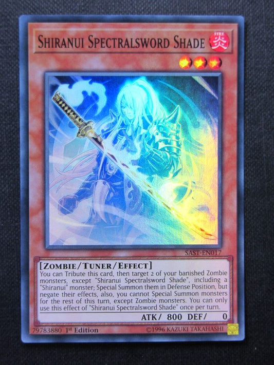 Shiranui Spectralsword Shade SAST Super Rare - 1st ed - Yugioh Cards #1GK