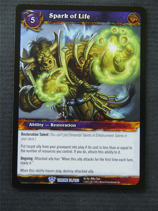 Spark Of Life - Rare - World Of Warcraft #1N6