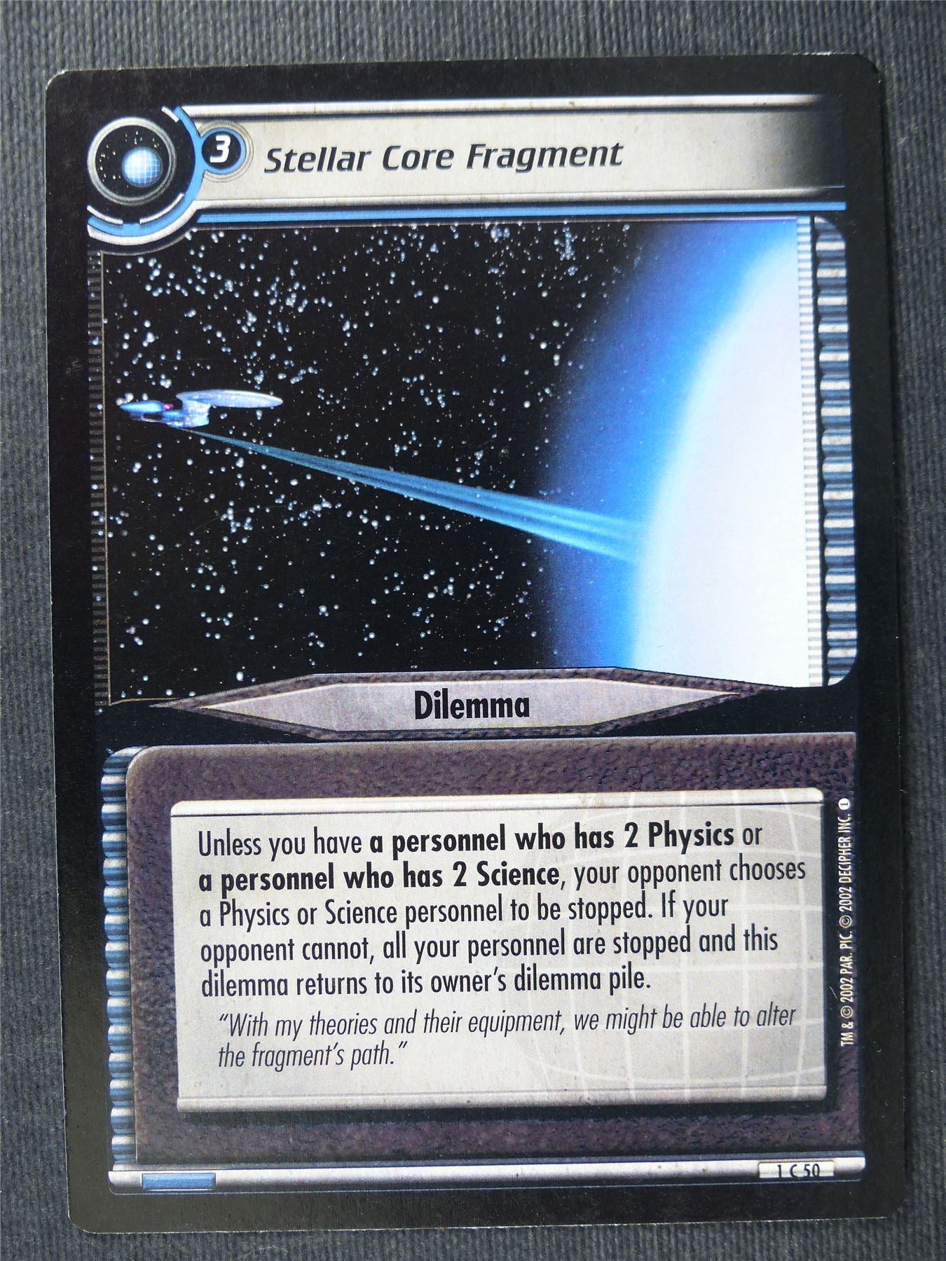 Stellar Core Fragment - Star Trek Cards #UW