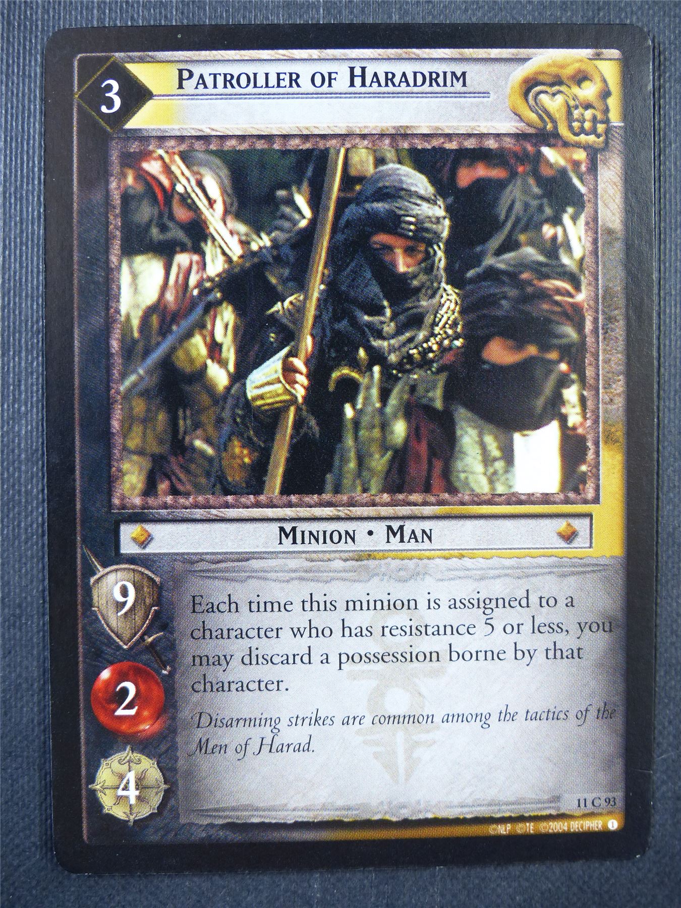 Patroller of Haradrim 11 C 93 - LotR Card #76G