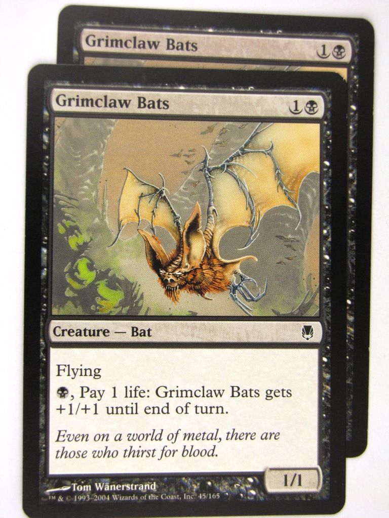 MTG Magic: the Gathering Cards: GRIMCLAW BATS x2: DST