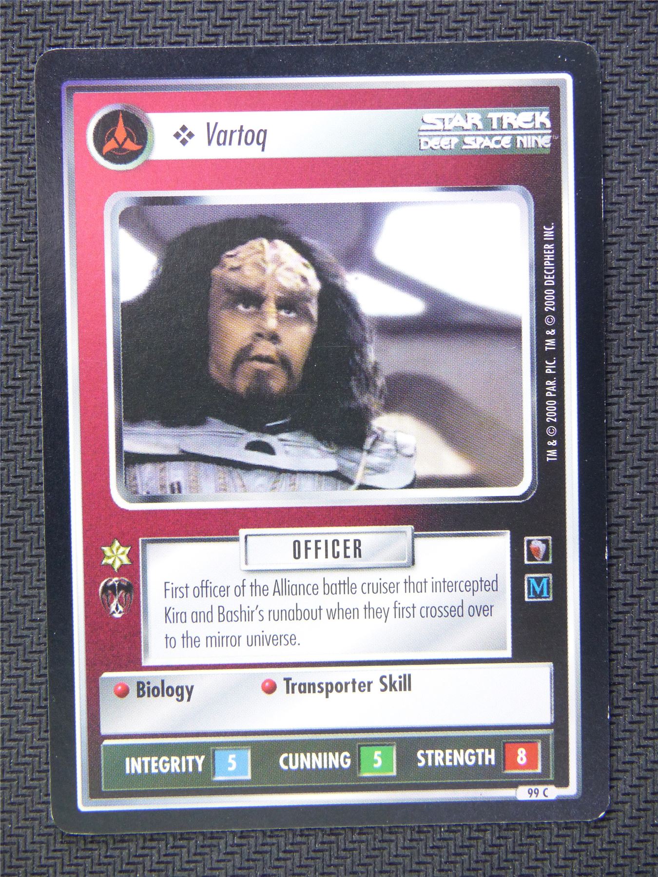 Vartoq Black Border - Star Trek CCG Deep Space Nine #50K