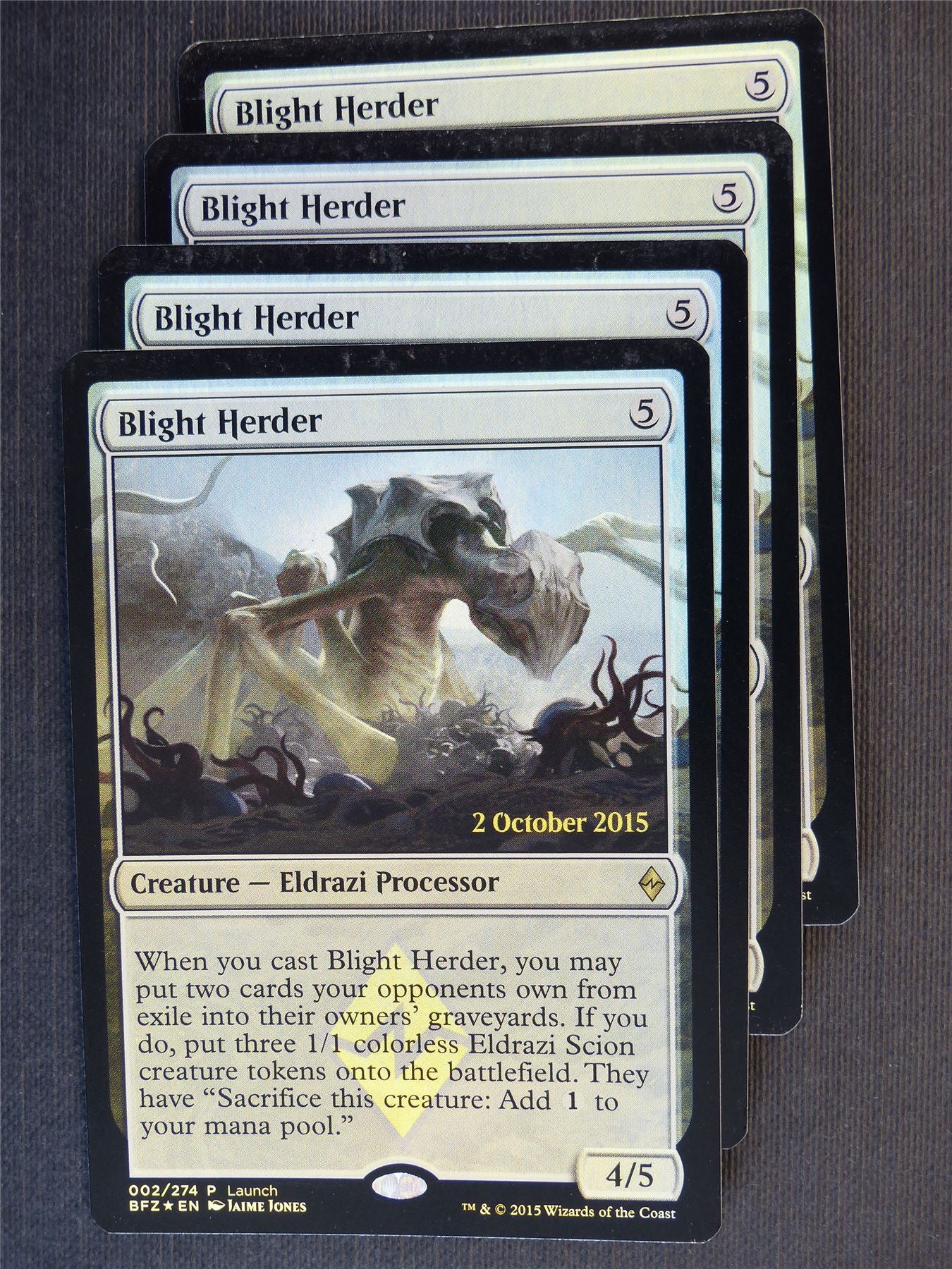 Blight Herder Promo Foil x4 - Mtg Magic Cards #4T5