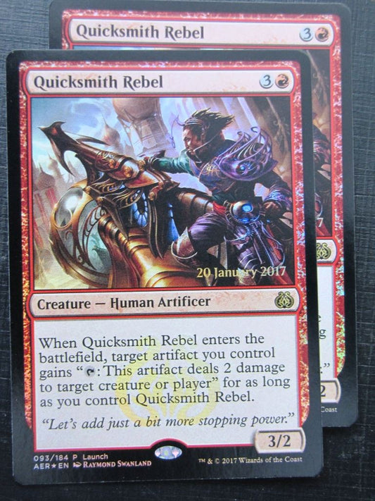 QUICKSMITH REBEL x2 - FOIL Promo - Mtg Card # 3F60