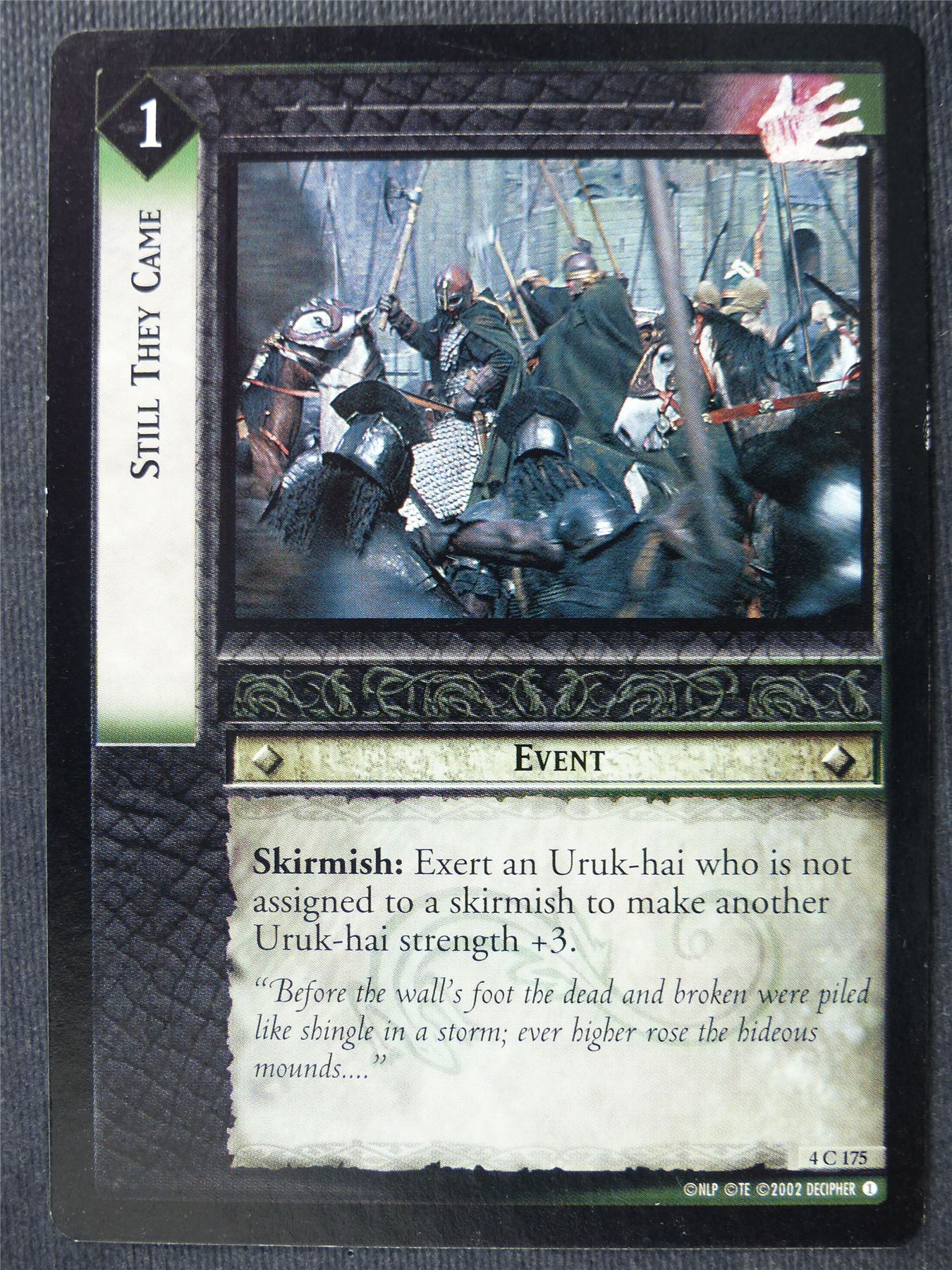 Still They Came 4 C 175 - LotR Card #4B4