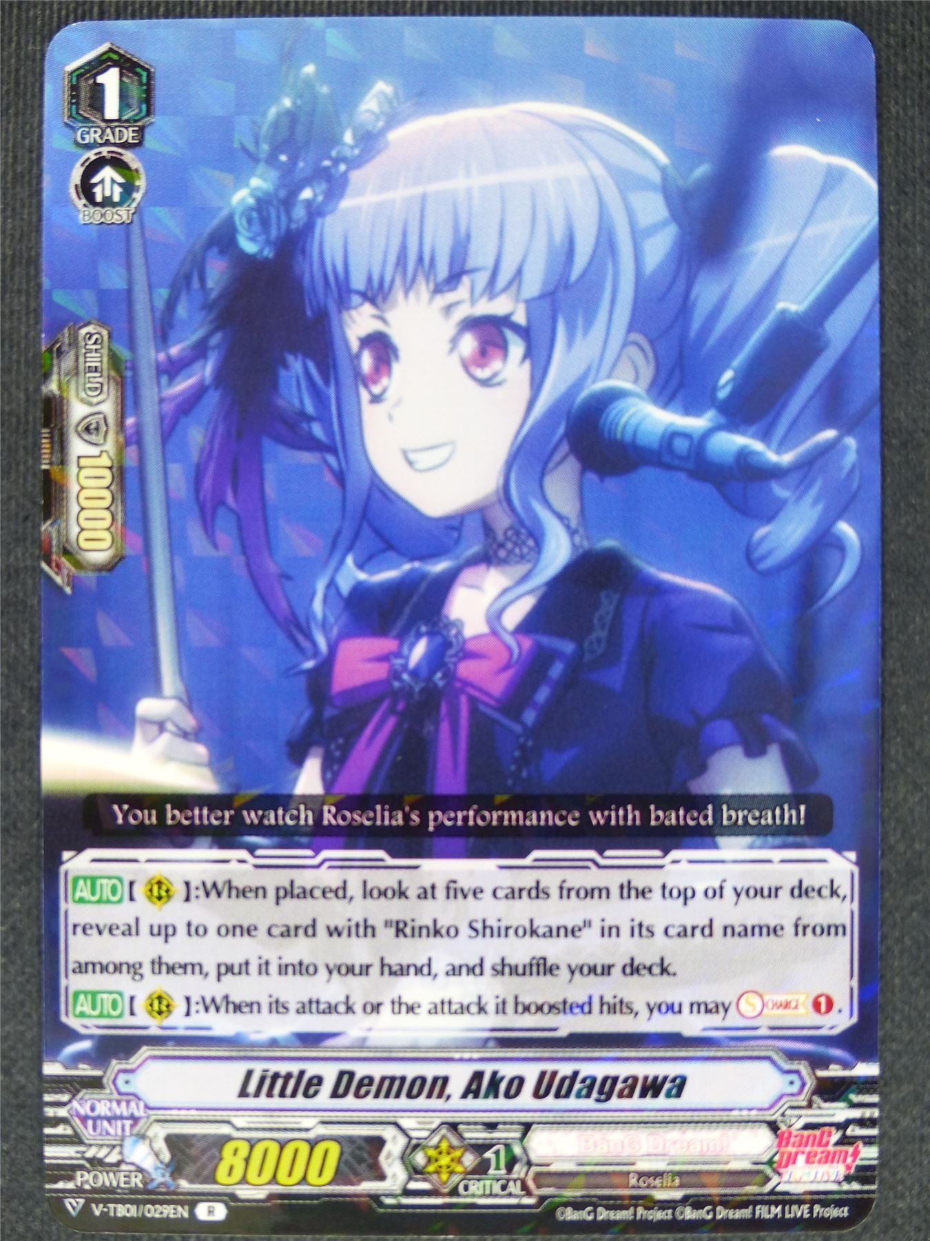 Little Demon Ako Udagawa V-TB01 R - Vanguard Cards #FG