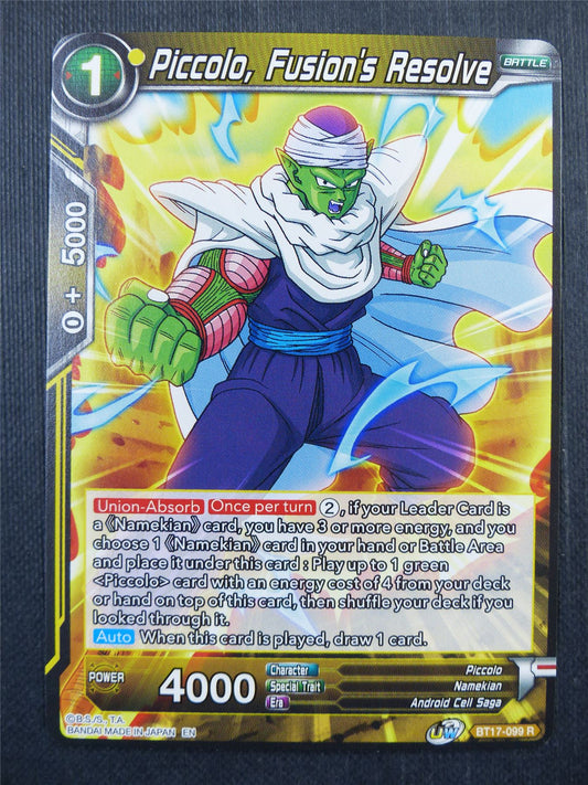 Piccolo Fusion's Resolve R - Dragon Ball Super Card #482