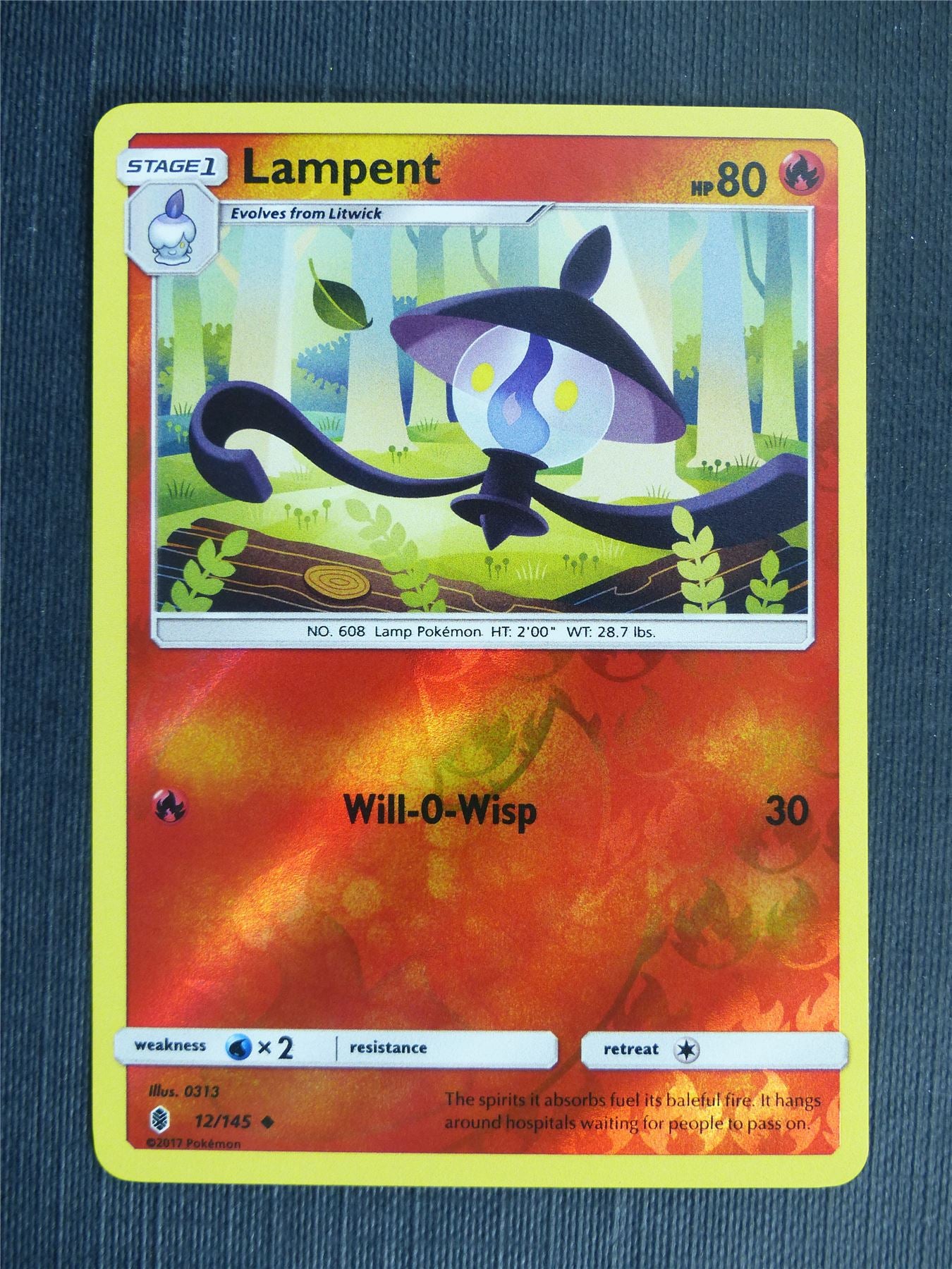 Lampent 12/145 Reverse Holo - Pokemon Cards #1SM Archeron Lampent 12/145 Reverse Holo - Pokemon Cards #1SM Archeron