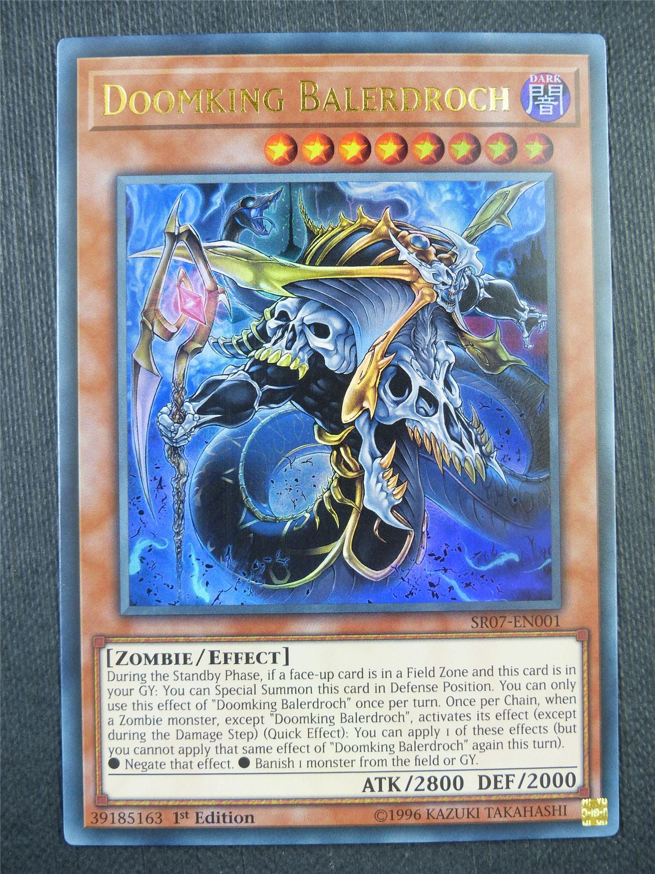 Doomking Balerdroch SR07 Ultra Rare - 1st ed Yugioh Card #9B2