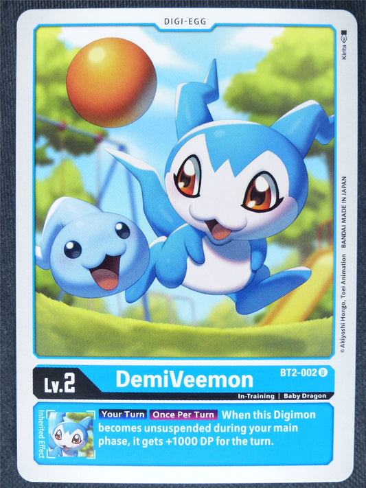 DemiVeemon BT2-002 U - Digimon Cards #Q3