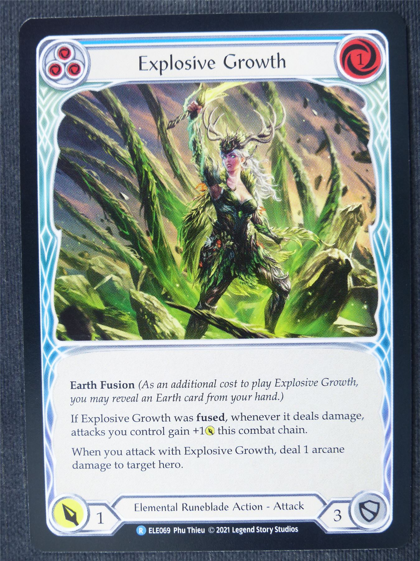 Explosive Growth R Blue - 1st Ed Tales of Aria - Flesh and Blood