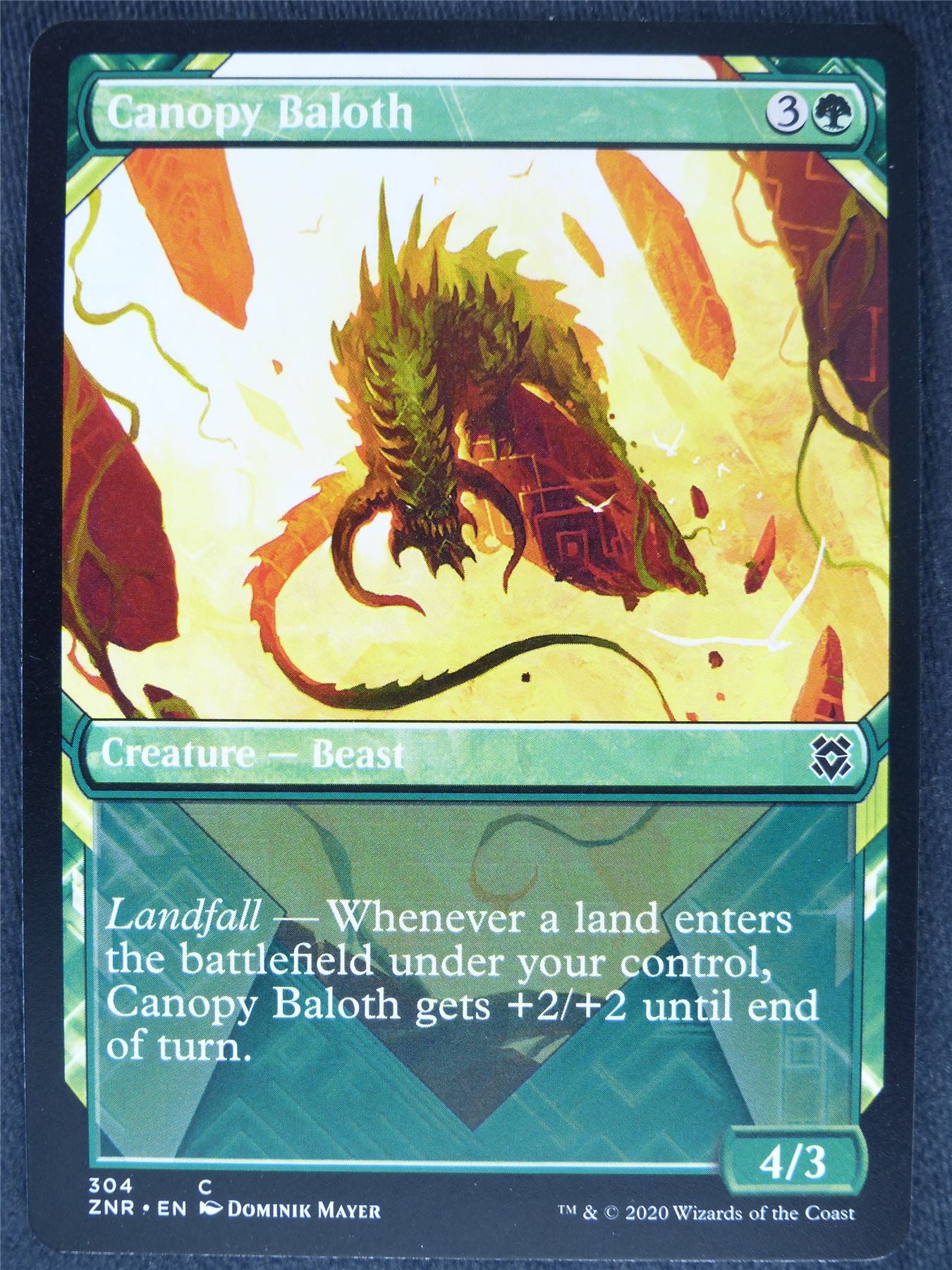 Canopy Baloth Showcase Mint - Mtg Magic Cards #4V