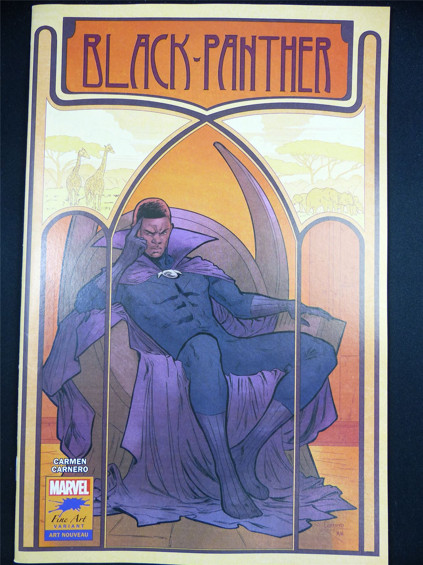 BLACK Panther #25 Art Nouveau Variant - Marvel Comic #1VJ