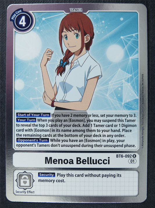 Menoa Bellucci BT6-092 R - Digimon Card #279