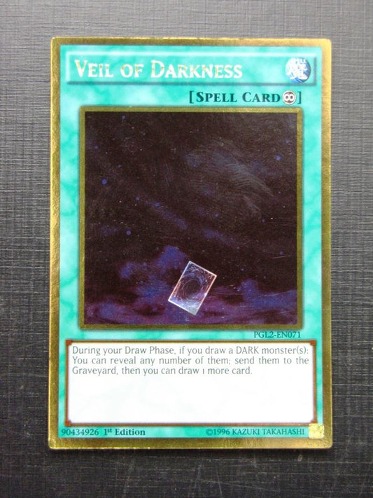 Yugioh Cards: VEIL OF DARKNESS PGL2 GOLD RARE # 28I34