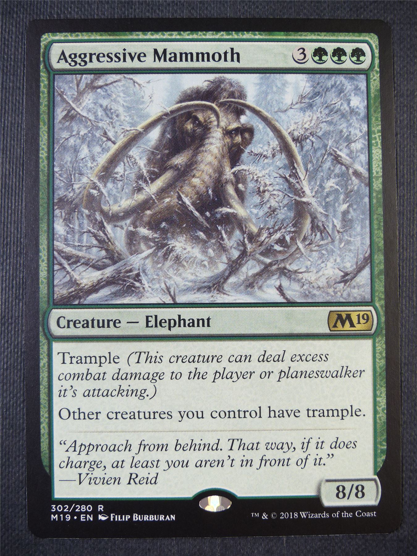 Aggressive Mammoth - Mtg Card #8AK