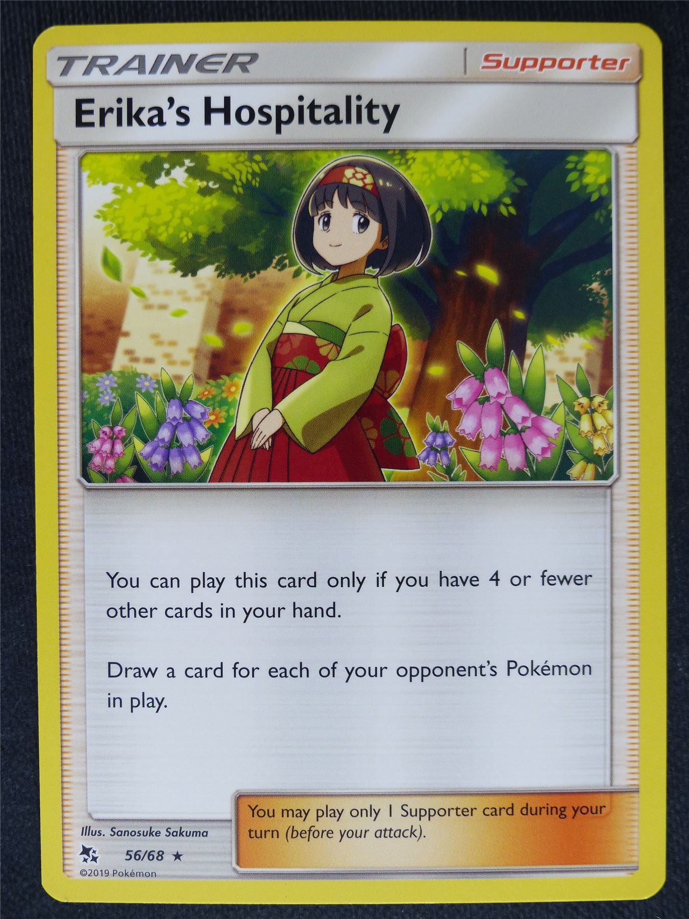 Erika's Hospitality 56/68 Mint - Pokemon Cards #DA