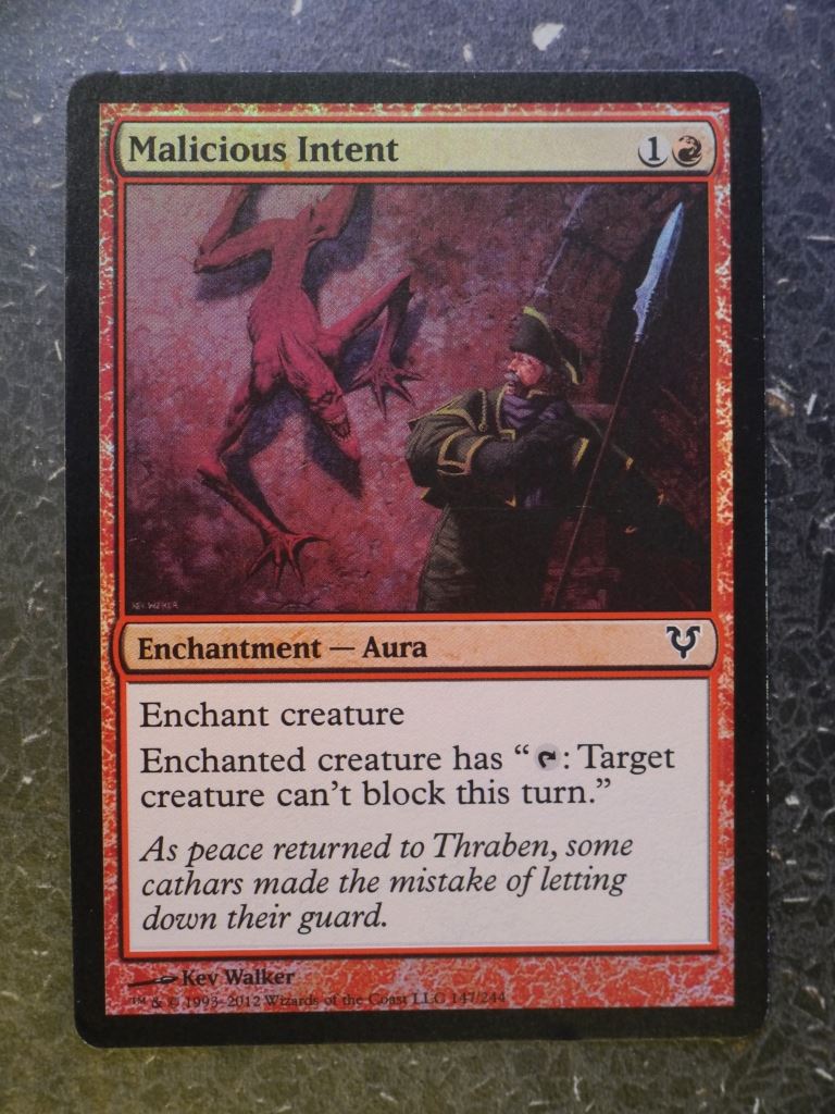 MTG Cards: MALICIOUS INTENT FOIL # 5D70