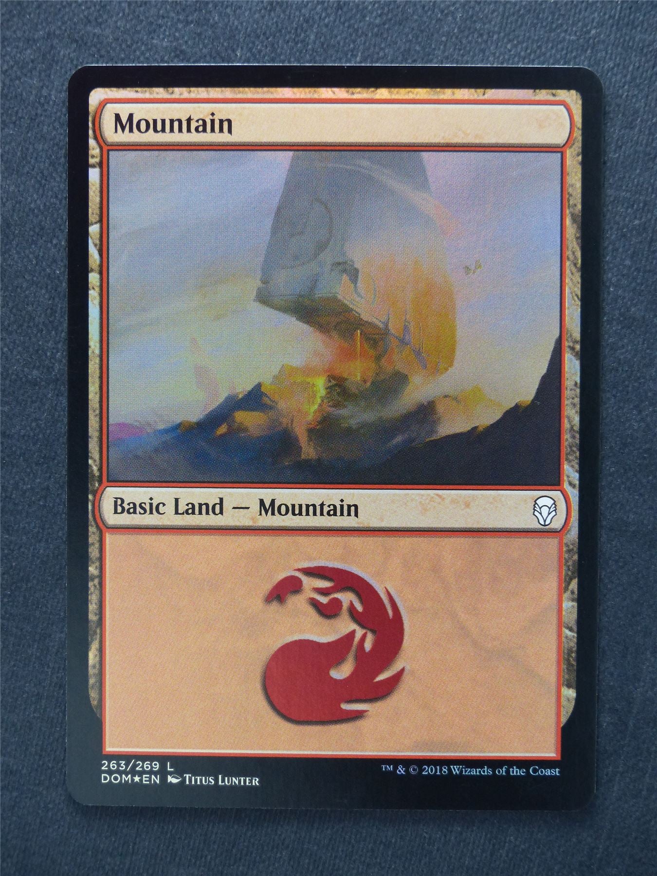 Mountain 263/269 Foil - Mtg Magic Cards #Z1