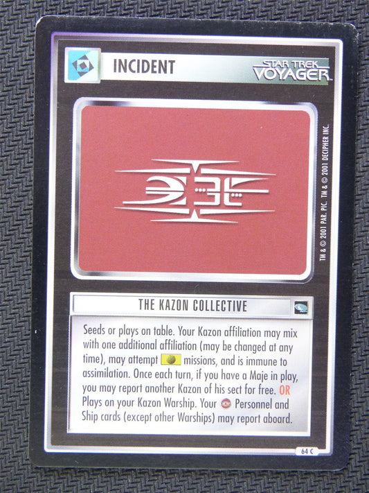 Incident The Kazon Collective - Star Trek CCG Voyager #5B7