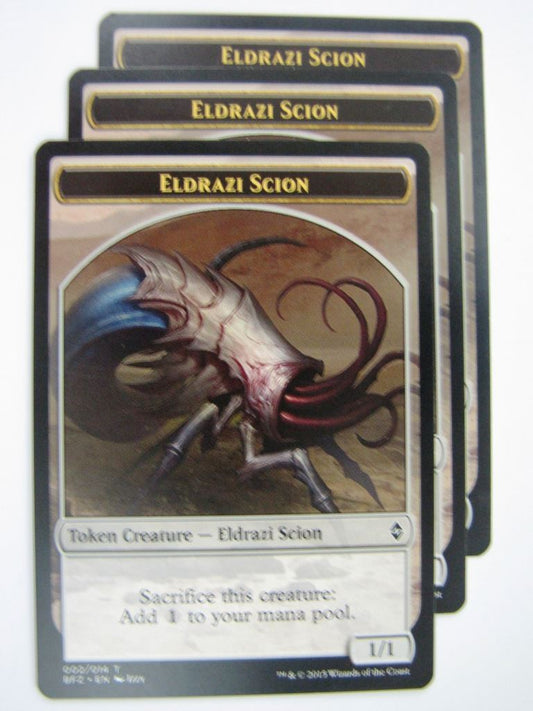 MTG Magic Token Cards: ELDRAZI SCION x3 # 4J31