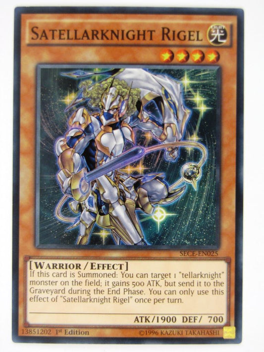 Yugioh Cards: SATELLARKNIGHT RIGEL SECE SUPER RARE # 21F64