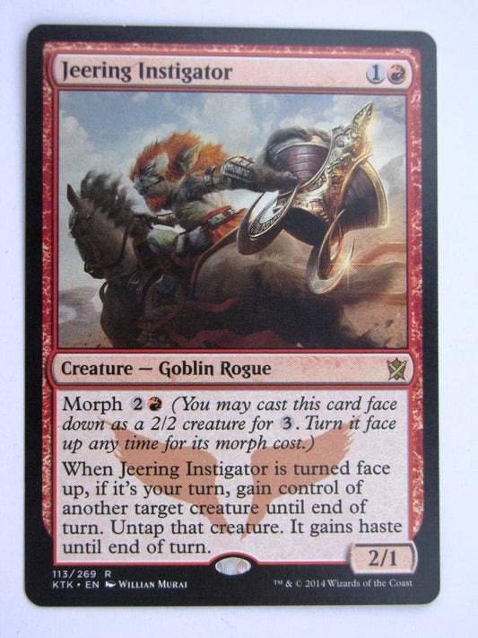 MTG Magic Played Cards: JEERING INSTIGATOR # 31F85