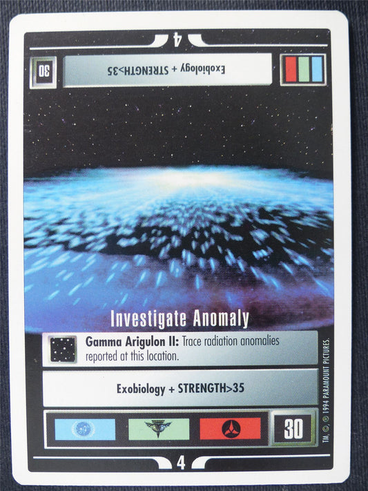Investigate Anomaly - Star Trek Cards #13Y