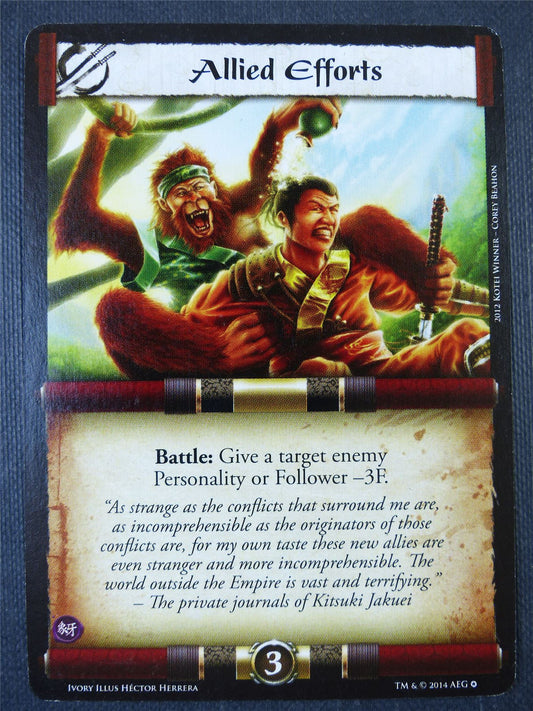 Allied Efforts - L5R Card #29P