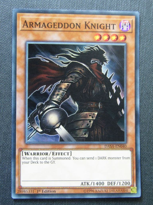 Armageddon Knight DASA Super Rare - 1st ed - Yugioh Cards # 6D23