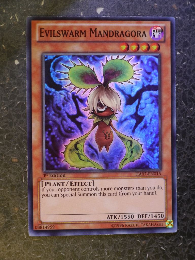 Yugioh Cards: EVILSWARM MANDRAGORA HA07 SUPER RARE # 3B68