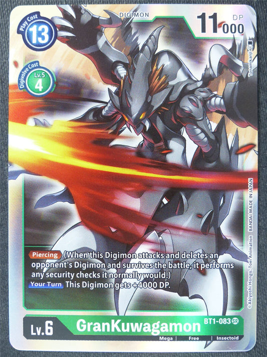 GranKuwagamon BT1-083 SR - Digimon Cards #10H