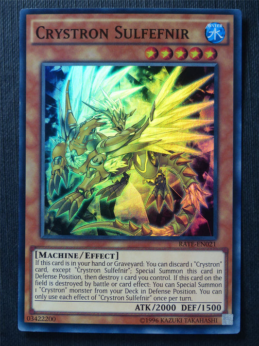 Crystron Sulfefnir RATE Super Rare - Yugioh Cards #1GV