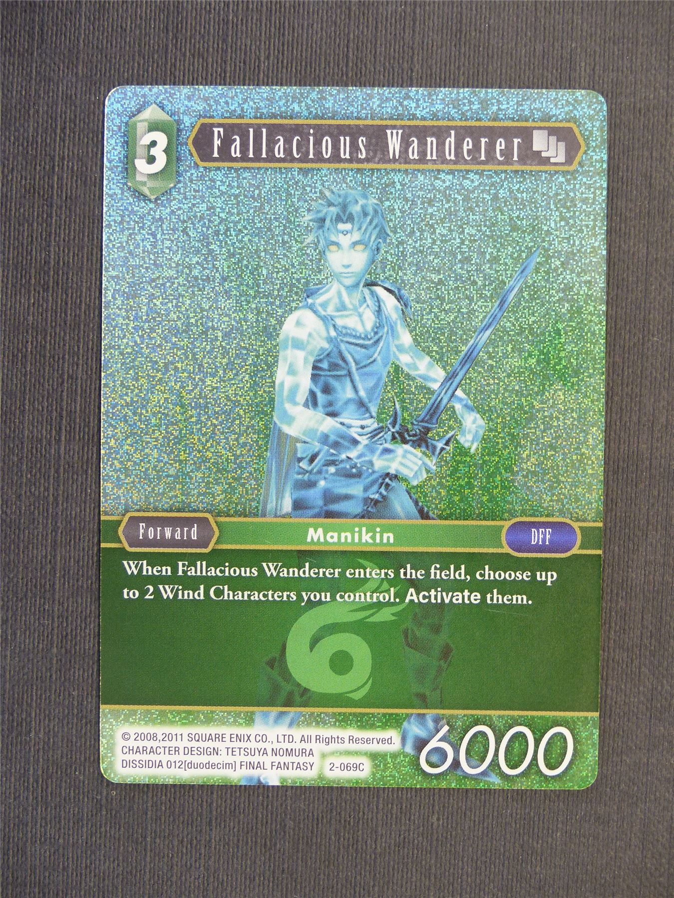 Fallacious Wanderer 2-069C Foil - Final Fantasy Cards #5TU