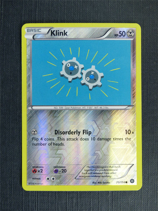 Klink 71/114 Reverse Holo - Pokemon Cards #1BW