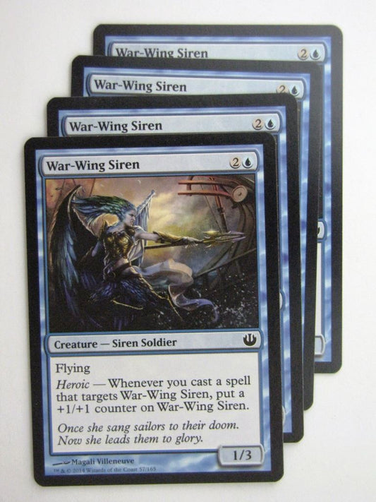 MTG Magic Cards: WAR-WING SIREN x4 Journey to Nyx playset # 24B28
