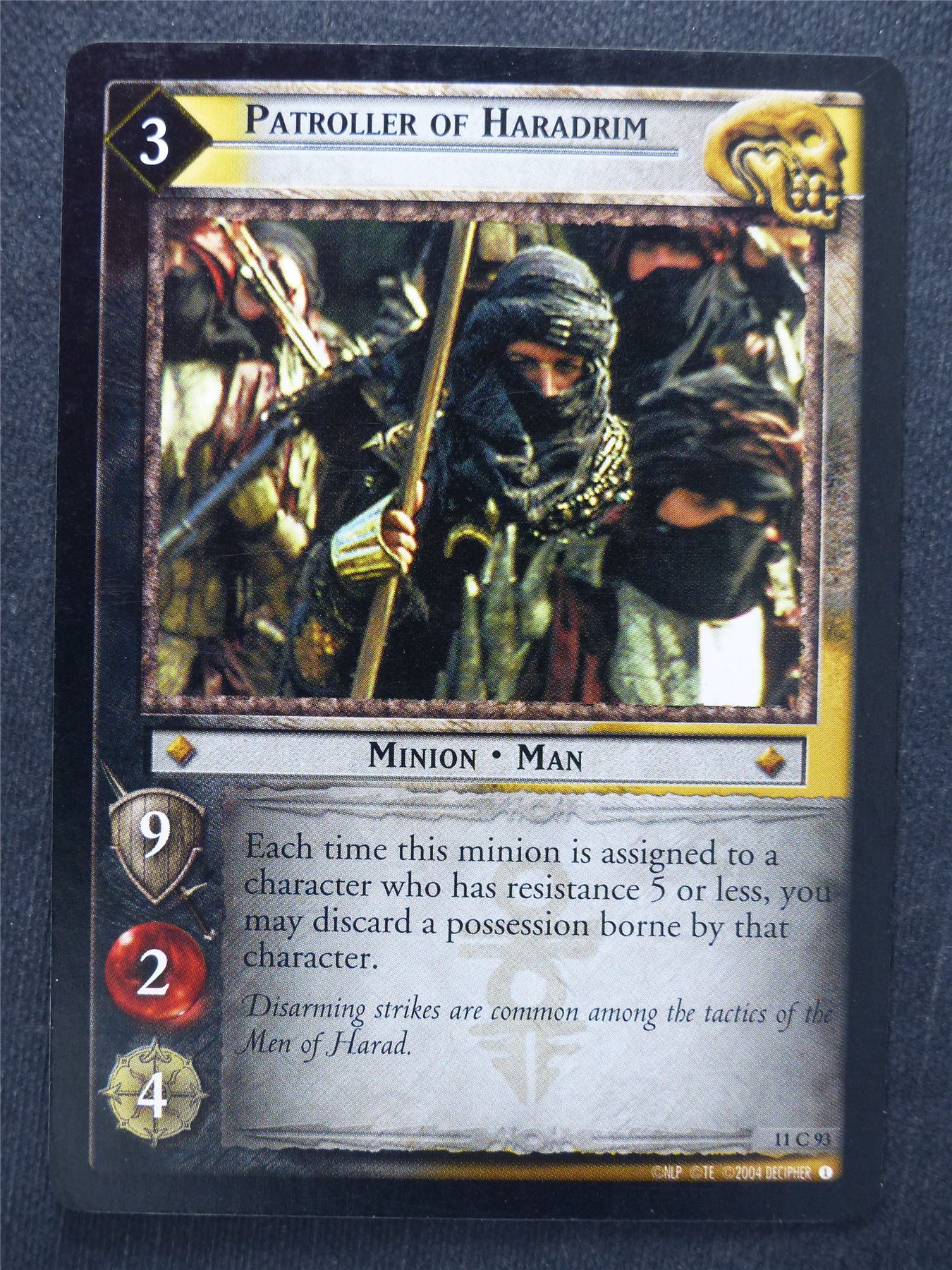 Patroller of Haradrim 11 C 93 - LotR Cards #TO