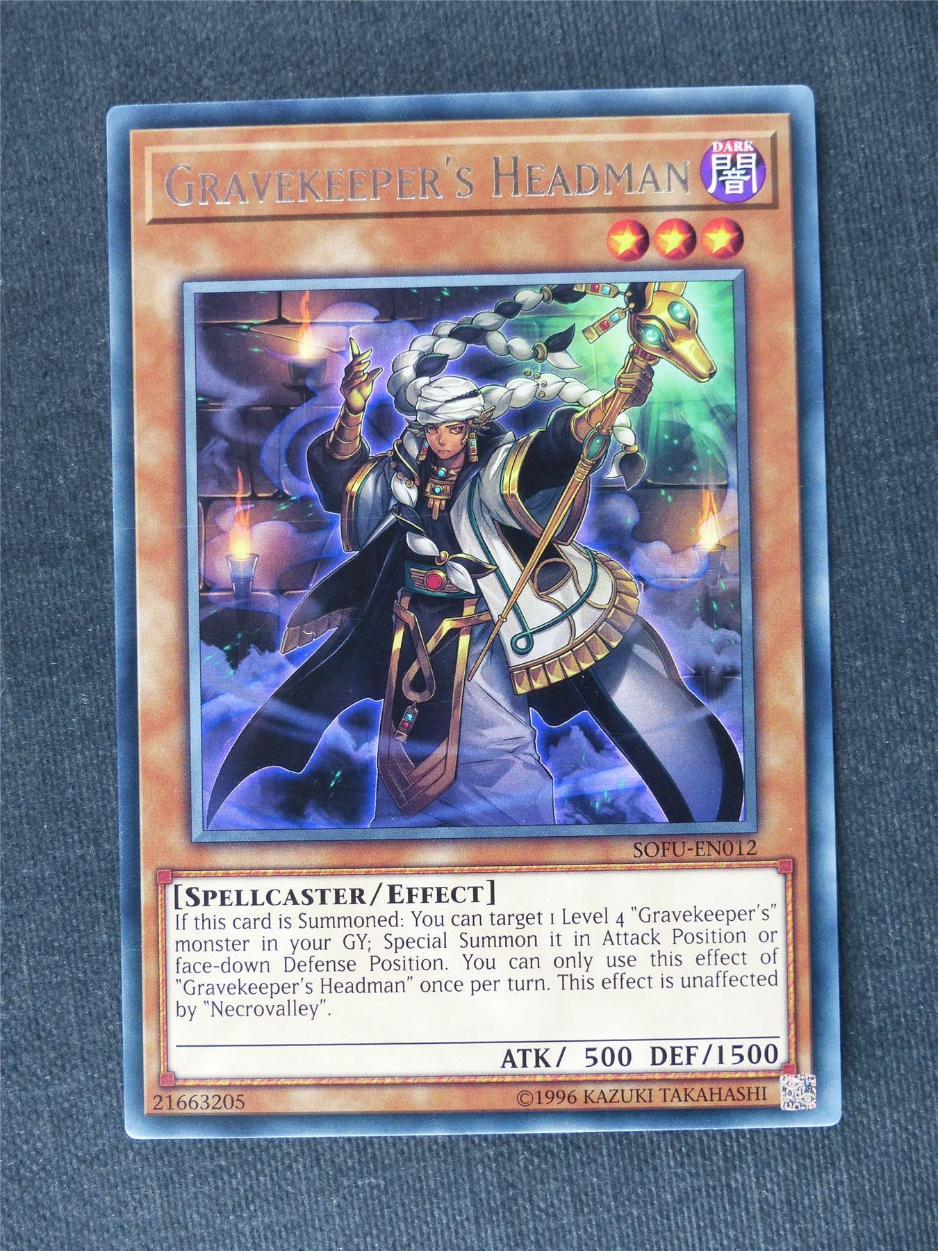 Gravekeeper's Headman SOFU Rare - Yugioh Cards #V8