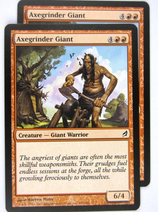 MTG Magic: the Gathering Cards: AXEGRINDER GIANT x2: LRW