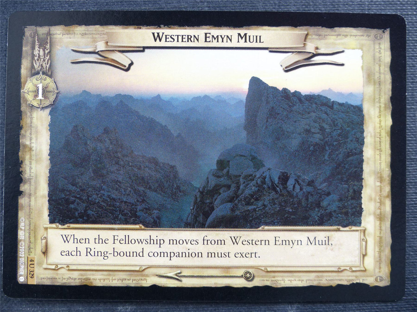 Western Emyn Muil 4 U 329 - LotR Card #45S