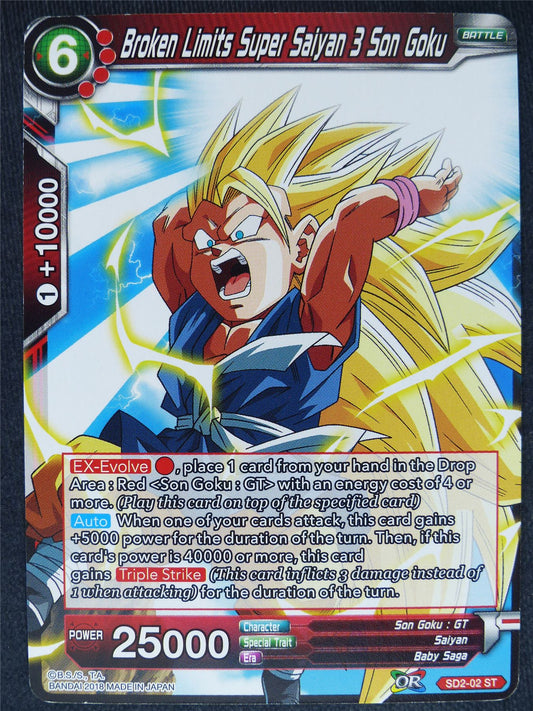 Broken Limits Super Saiyan 3 Son Goku - Dragon Ball Super Cards #7I