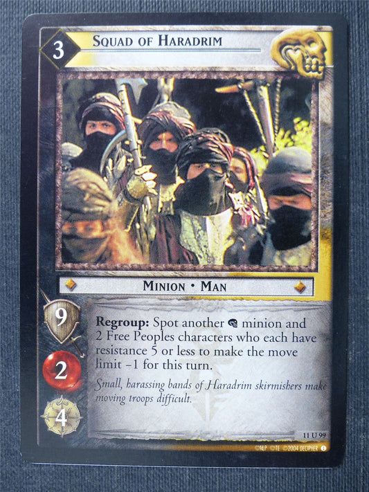 Squad of Haradrim 11 U 99 - LotR Cards #2UK