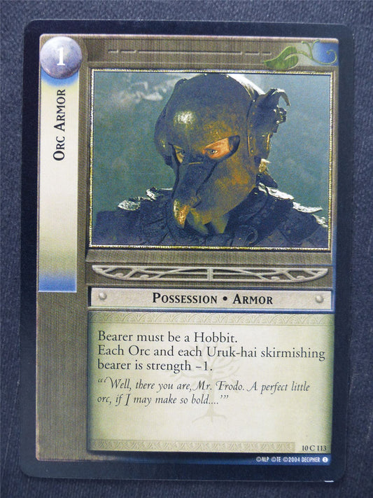 Orc Armor 10 C 113 - LotR Cards #W6