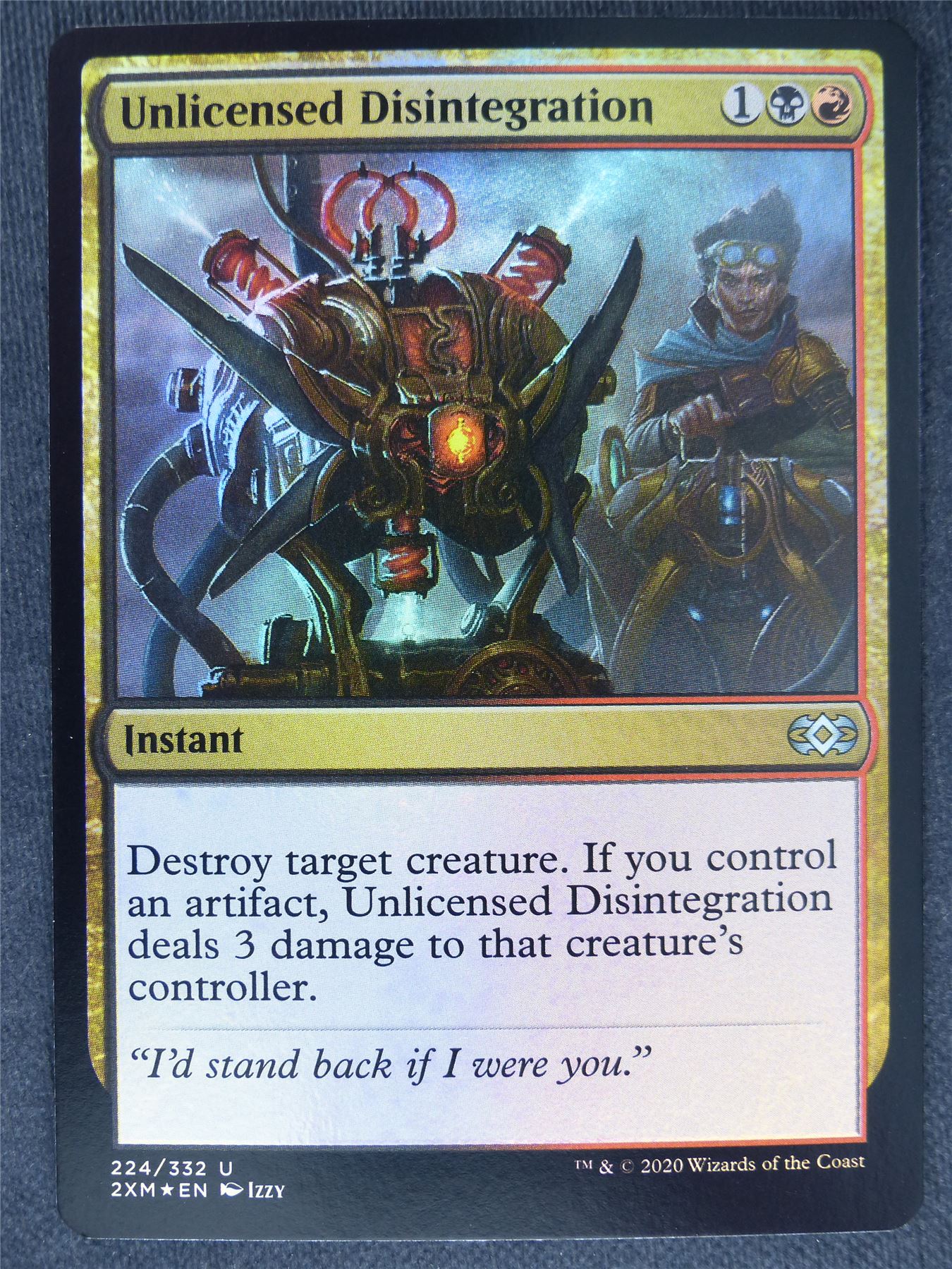 Unlicensed Disintegration Foil - Mtg Magic Cards #9P