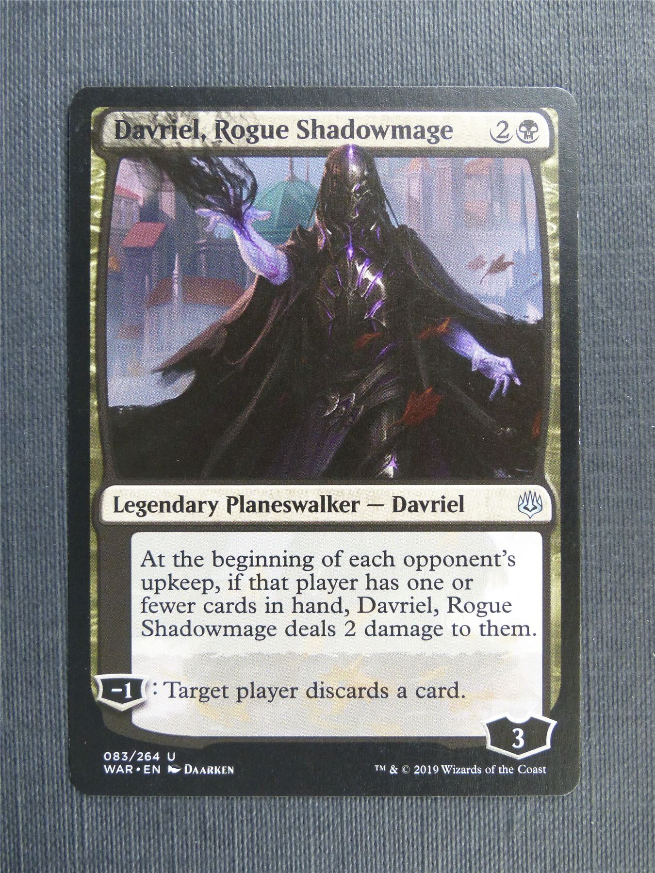 Davriel Rogue Shadowmage - Mtg Magic Cards #3DW